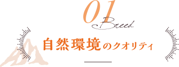 01 自然環境のクオリティ